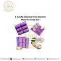 6 Cavity Silicone Oval Silicone Mold for Soap Bar