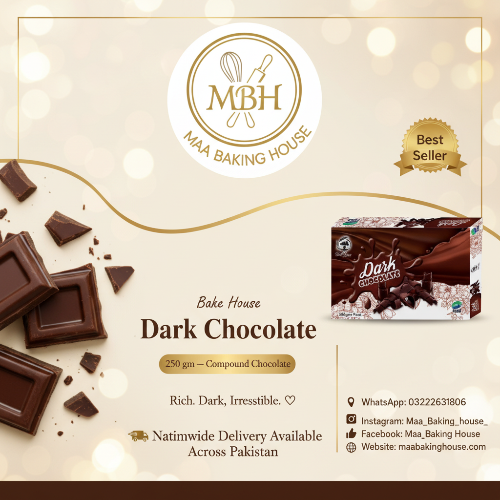 Bake House Dark Chocolate 250gm