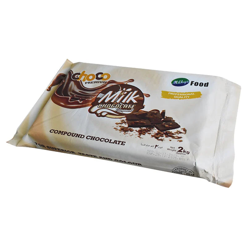 Milkyz Milk Chocolate Compound Slab 2kg