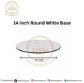 14 Inch Round White Cake Base