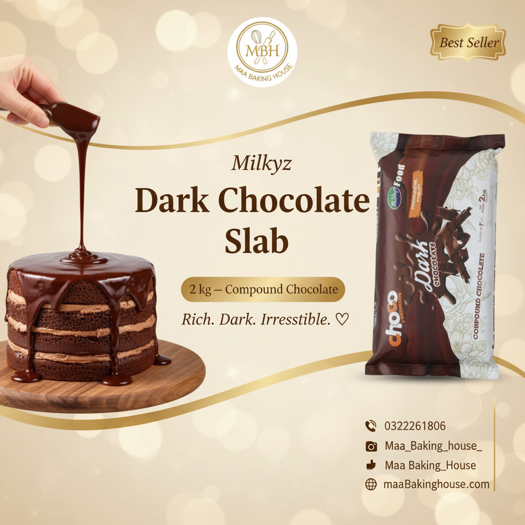 Milkyz Dark Chocolate Slab 2kg