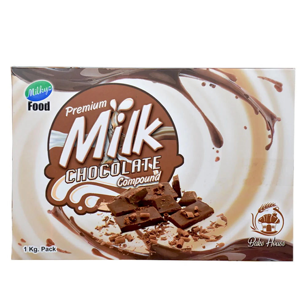 Milkyz Premium Milk Chocolate Compound Slab 1kg
