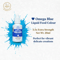 Omega Blue Liquid Food Colour – 20ml