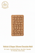 Vehicle & Shapes Silicone Chocolate Mold