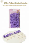 26 Pcs Alphabet Fondant Cutter Set