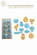 8 Pcs Tropical Biscuit Mold Cookie Cutter Set
