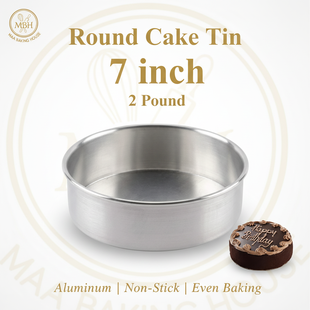 Round Cake Tin - 7 inch (2 Pound)
