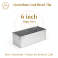 Aluminium Loaf Bread Tin – 6 inch (Single Piece)