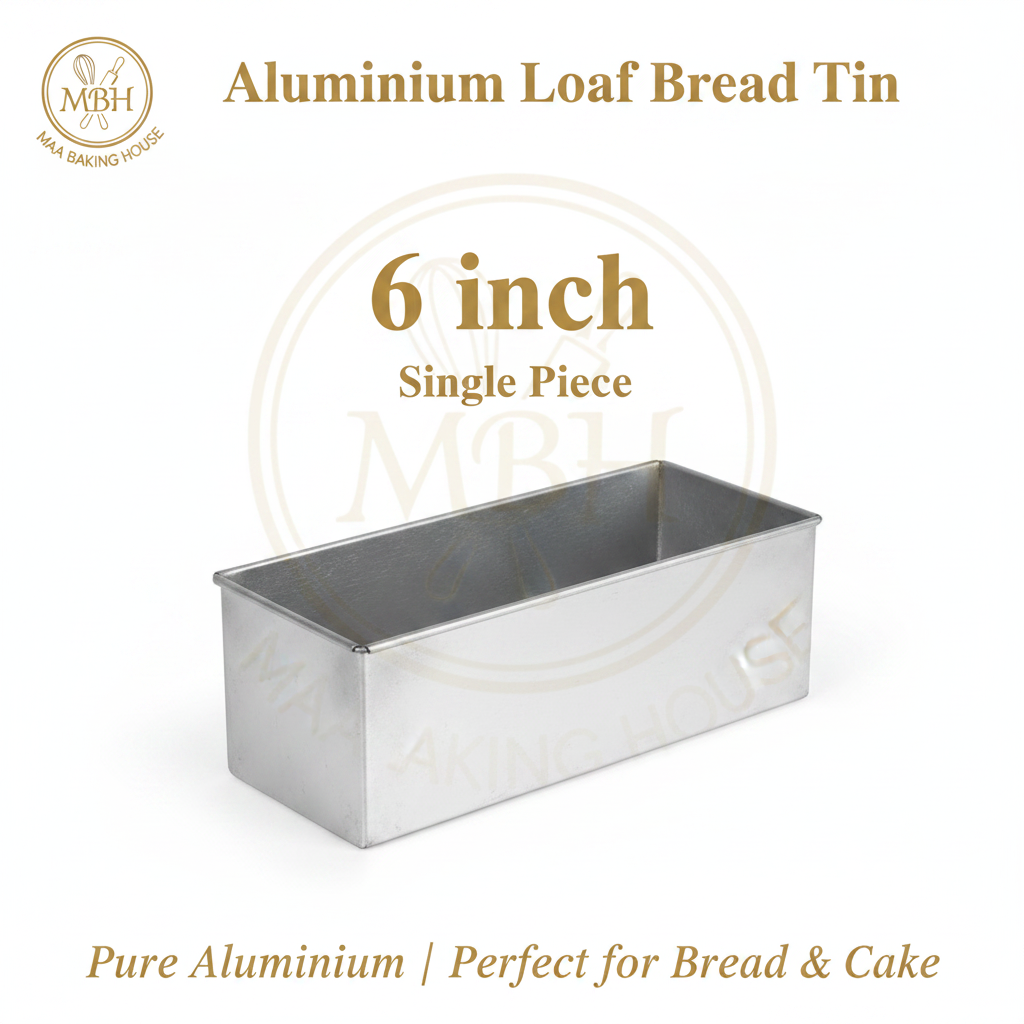 Aluminium Loaf Bread Tin – 6 inch (Single Piece)
