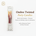 Ombre Twisted Party Candles