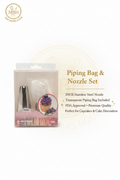 INOX Piping Bag & Nozzle Set – Premium Cake Decorator