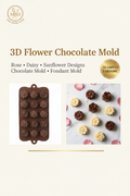 3D Flower Chocolate Mold - 15 Cavity