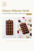 Flower Silicone Mold - Chocolate, Candy & Fondant
