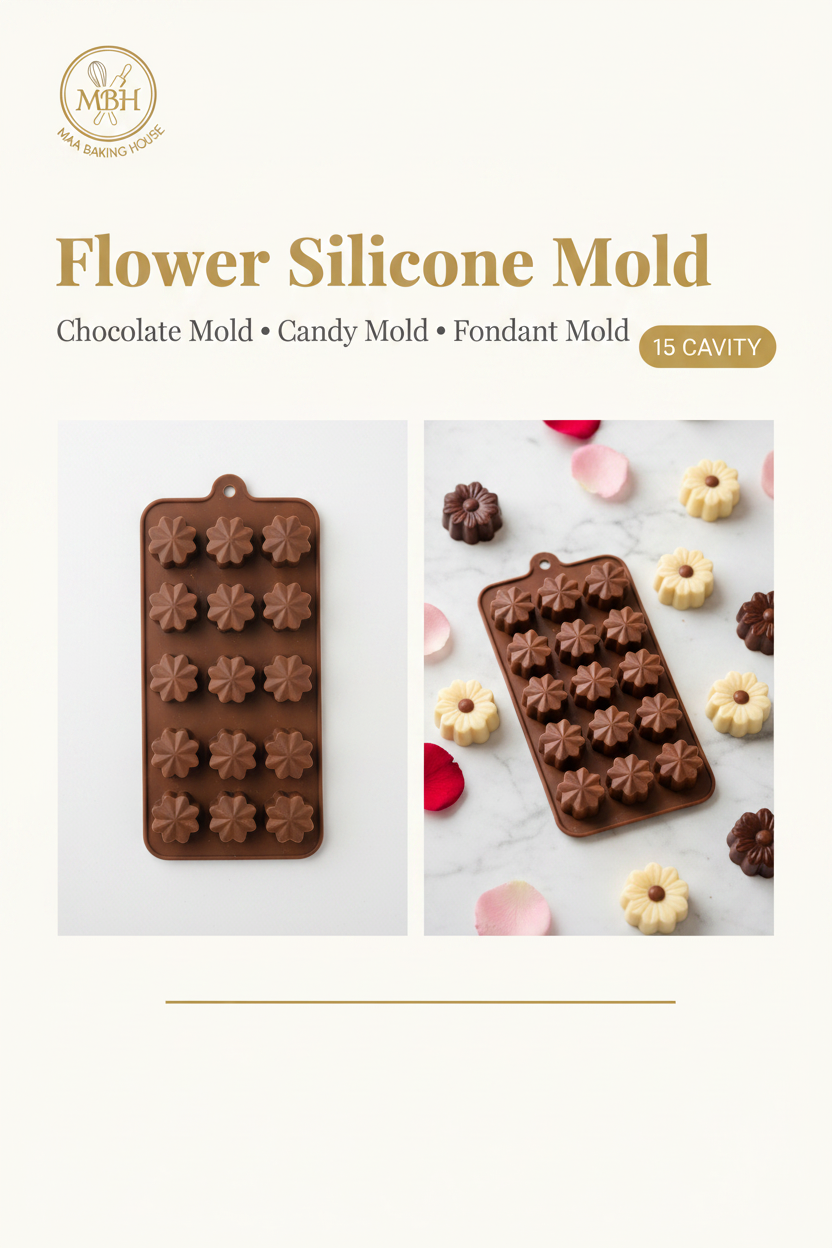 Flower Silicone Mold - Chocolate, Candy & Fondant