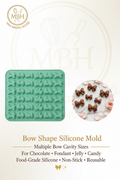 Bow Shape Silicone Mold – Chocolate & Candy Mould