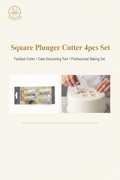 Square Plunger Cutter 4pcs Set