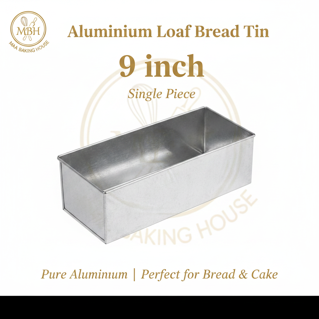 Aluminium Loaf Bread Tin – 9 inch (Single Piece)