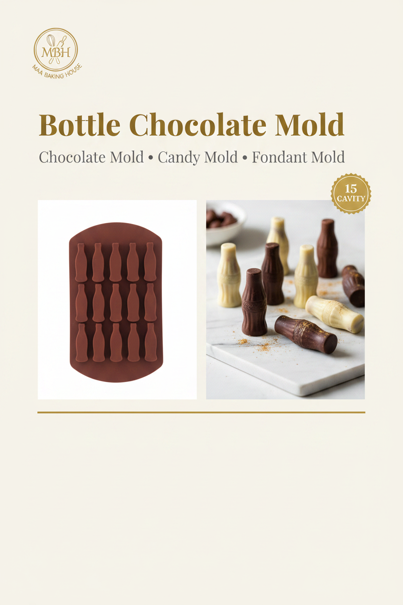 Bottle Chocolate Mold - 15 Cavity
