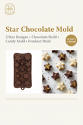 Star Chocolate Mold - 15 Cavity