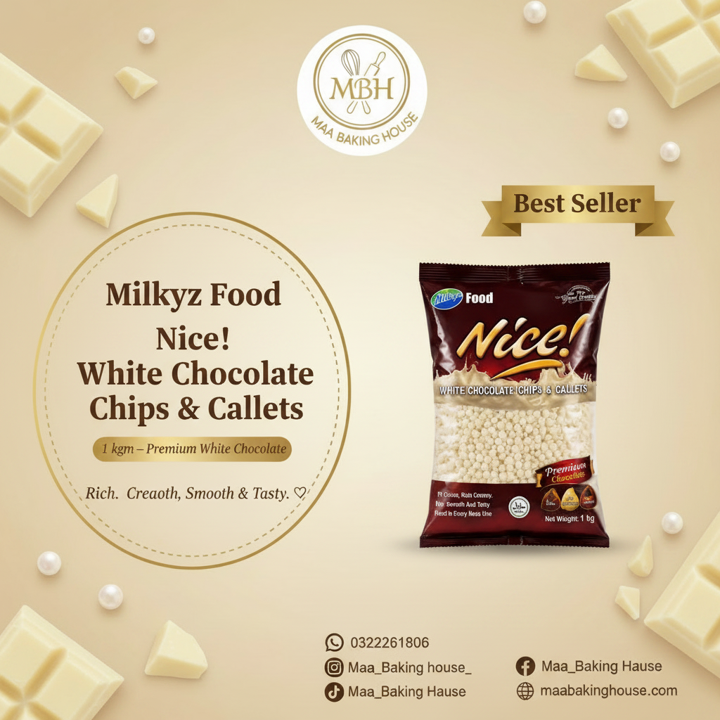 Milkyz Food Nice! White Chocolate Chips 1kg