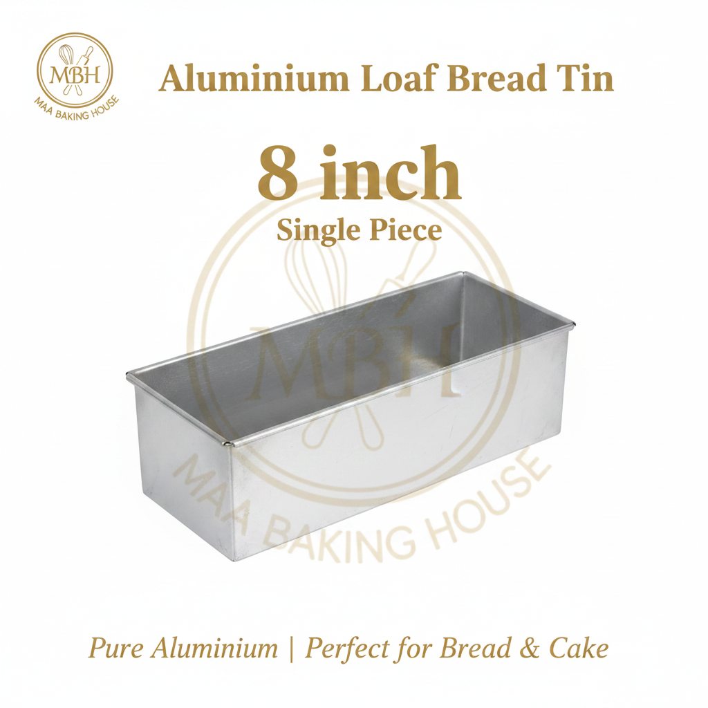 Aluminium Loaf Bread Tin – 8 inch (Single Piece)