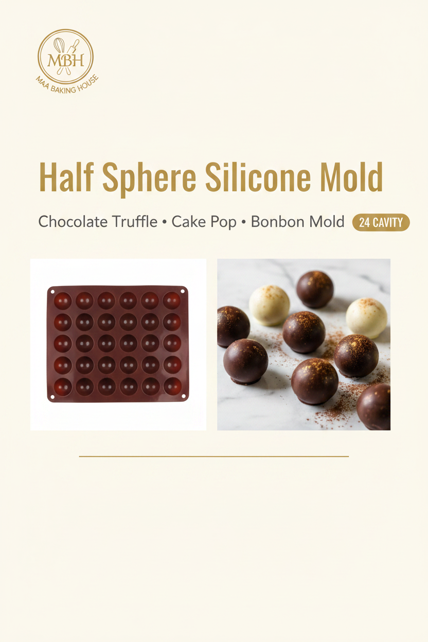 Half Sphere Silicone Mold - 24 Cavity