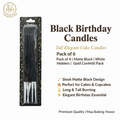 Black Birthday Candles