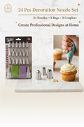 24 Pcs Decoration Nozzle Set – Professional Cake Decorating Kit