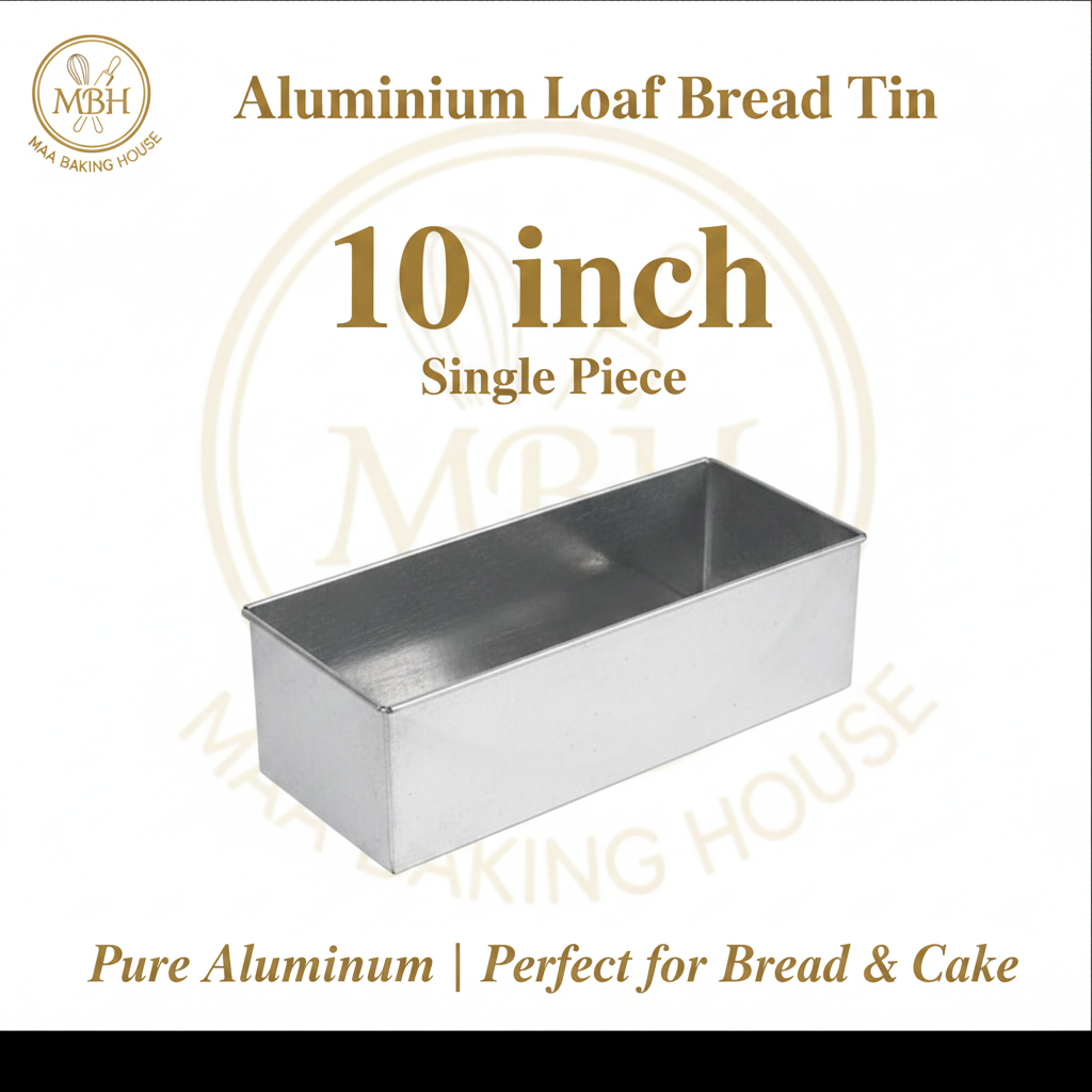 Aluminium Loaf Bread Tin – 10 inch (Single Piece)