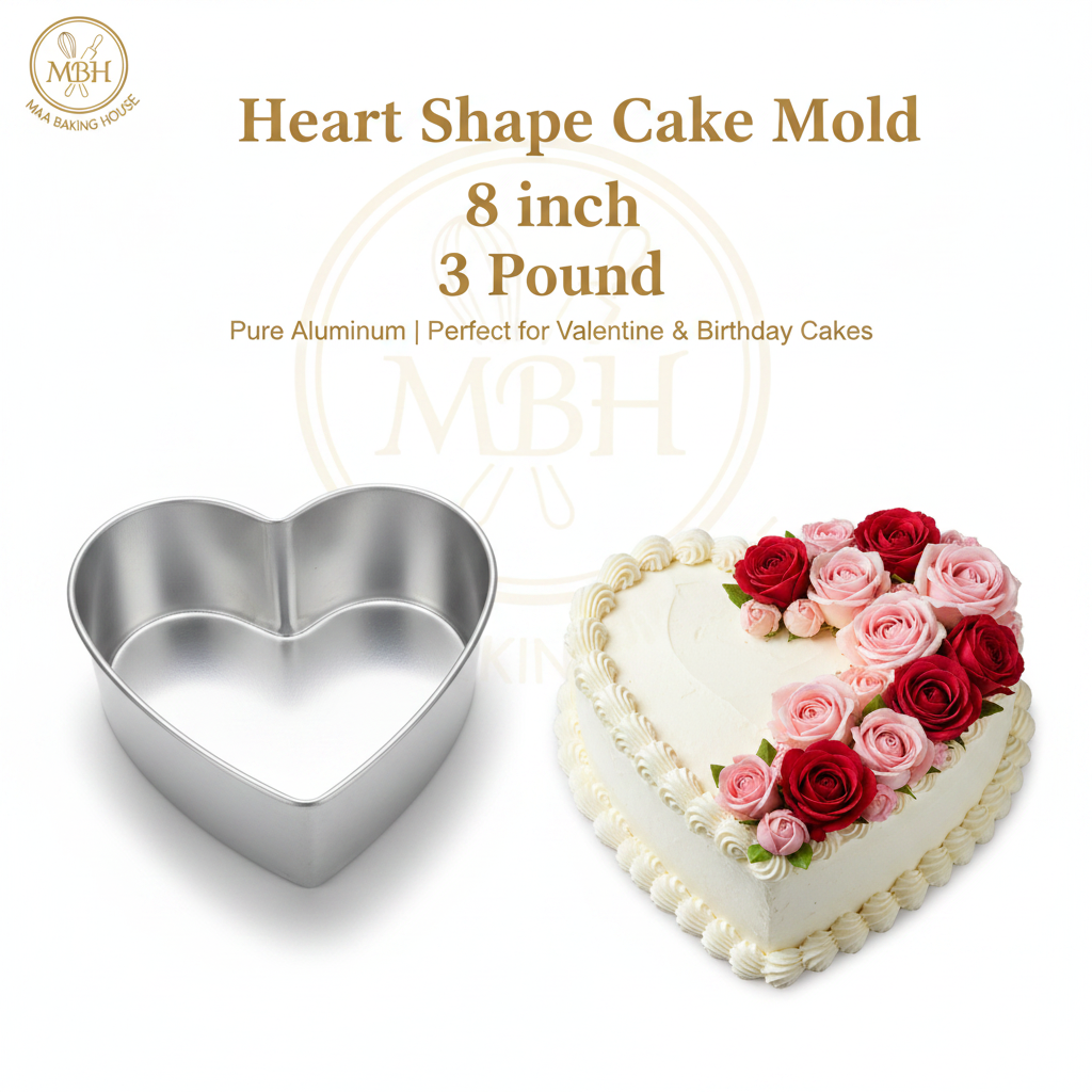 Heart Shape Cake Mold - 8 inch (3 Pound)
