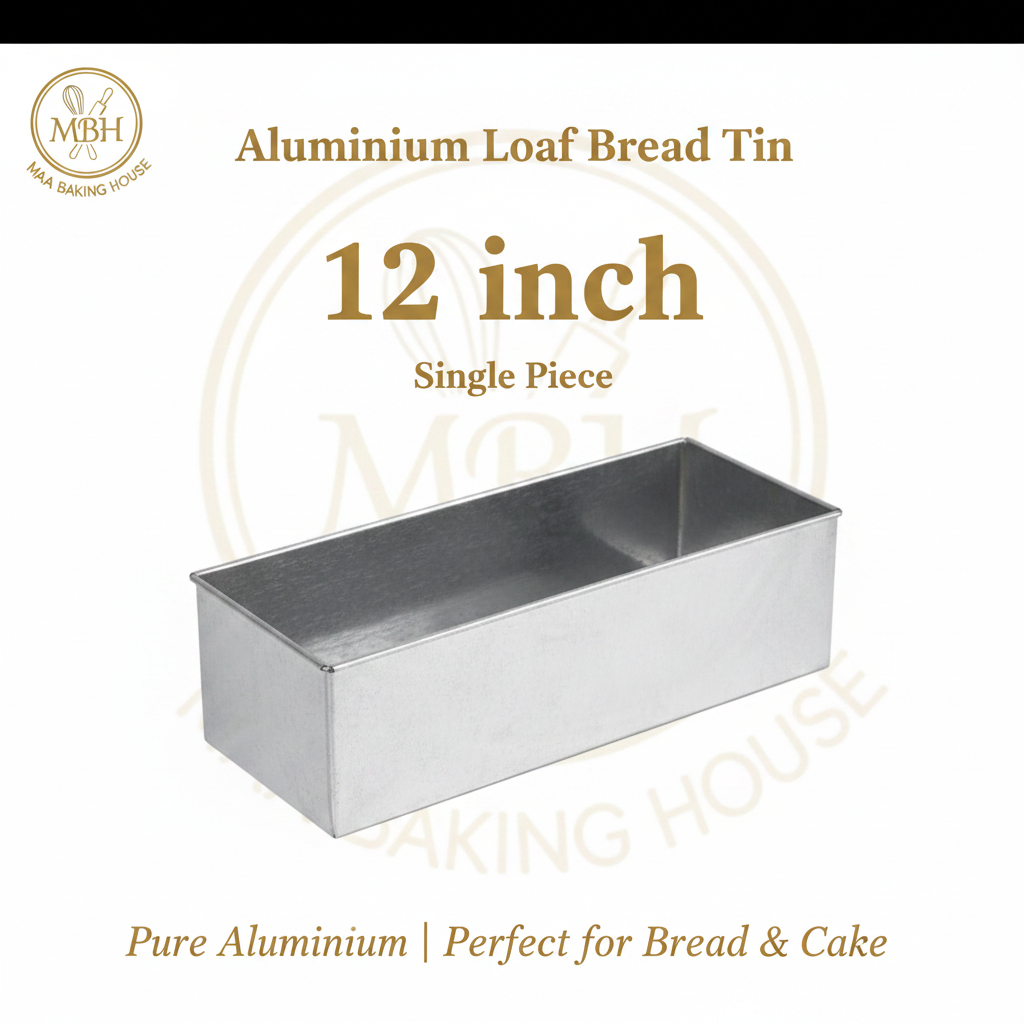 Aluminium Loaf Bread Tin – 12 inch (Single Piece)